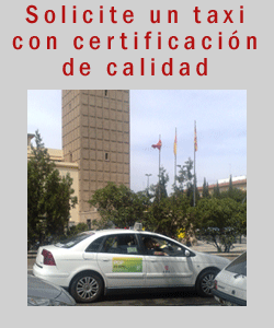 Solicite un taxi con certificaci&oacute;n de calidad