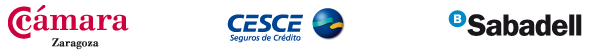 Organiza: Cámara de Comercio e Industria de Zaragoza; Patrocinan: CESCE y Banco Sabadell