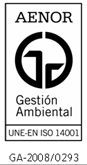 Certificado de Gestión de Medio Ambiente UNE-EN-ISO-14001:2004