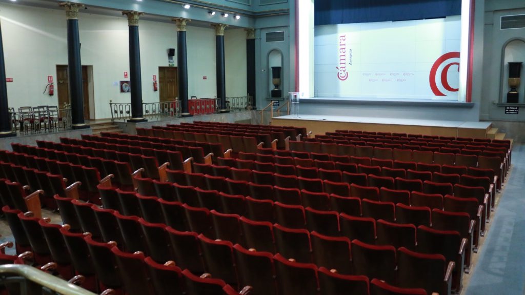 Salón de actos de la Cámara de Zaragoza