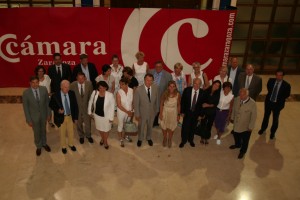Foto de familia con la delegación empresarial alemana.