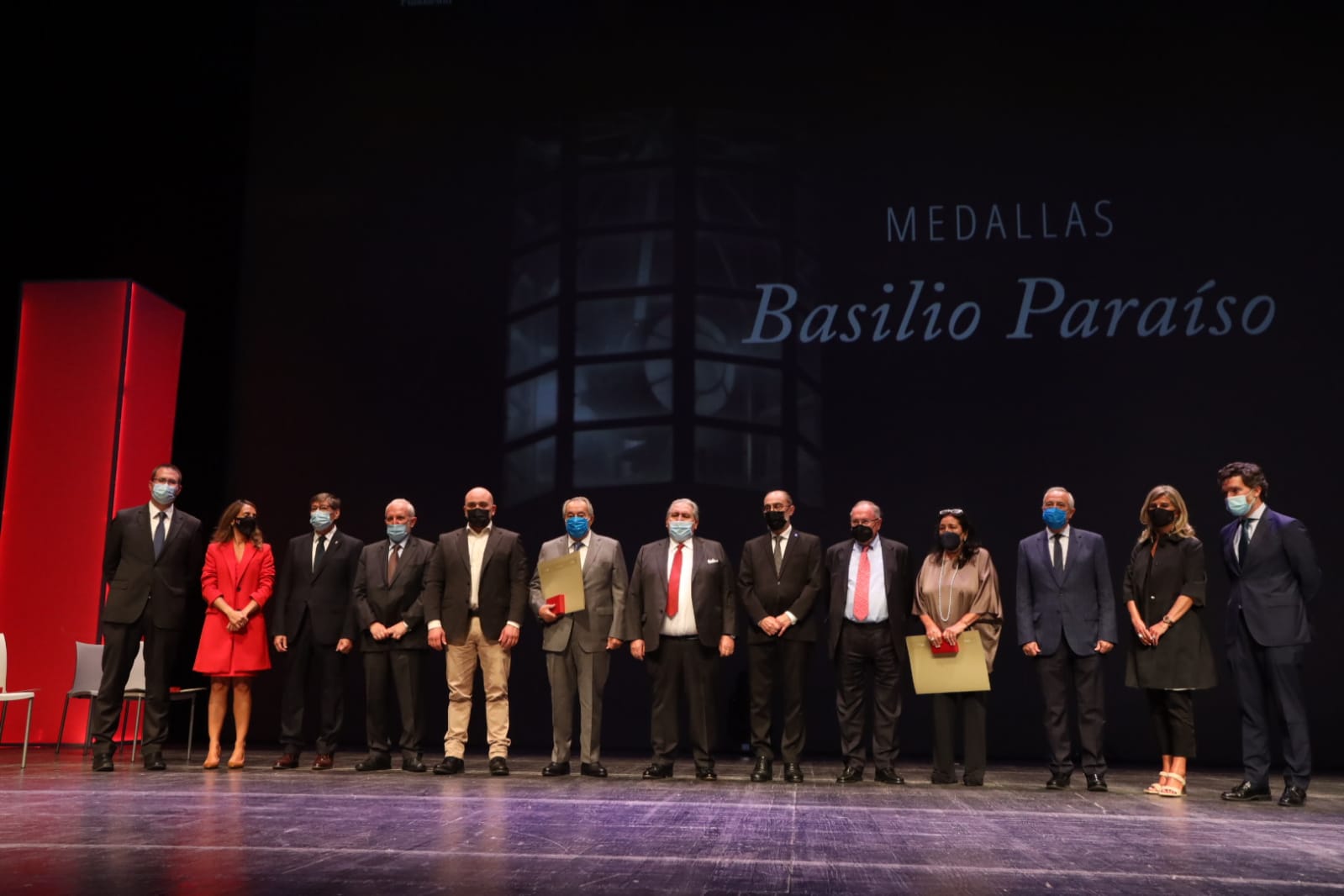 José Longás, Miguel Carreras, Vicente Salas y Francisco Nácher, Medallas Basilio Paraíso