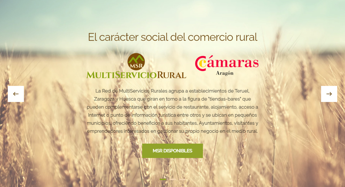 MultiServicio Rural, impulso del comercio aragonés en pequeños municipios de la Comunidad