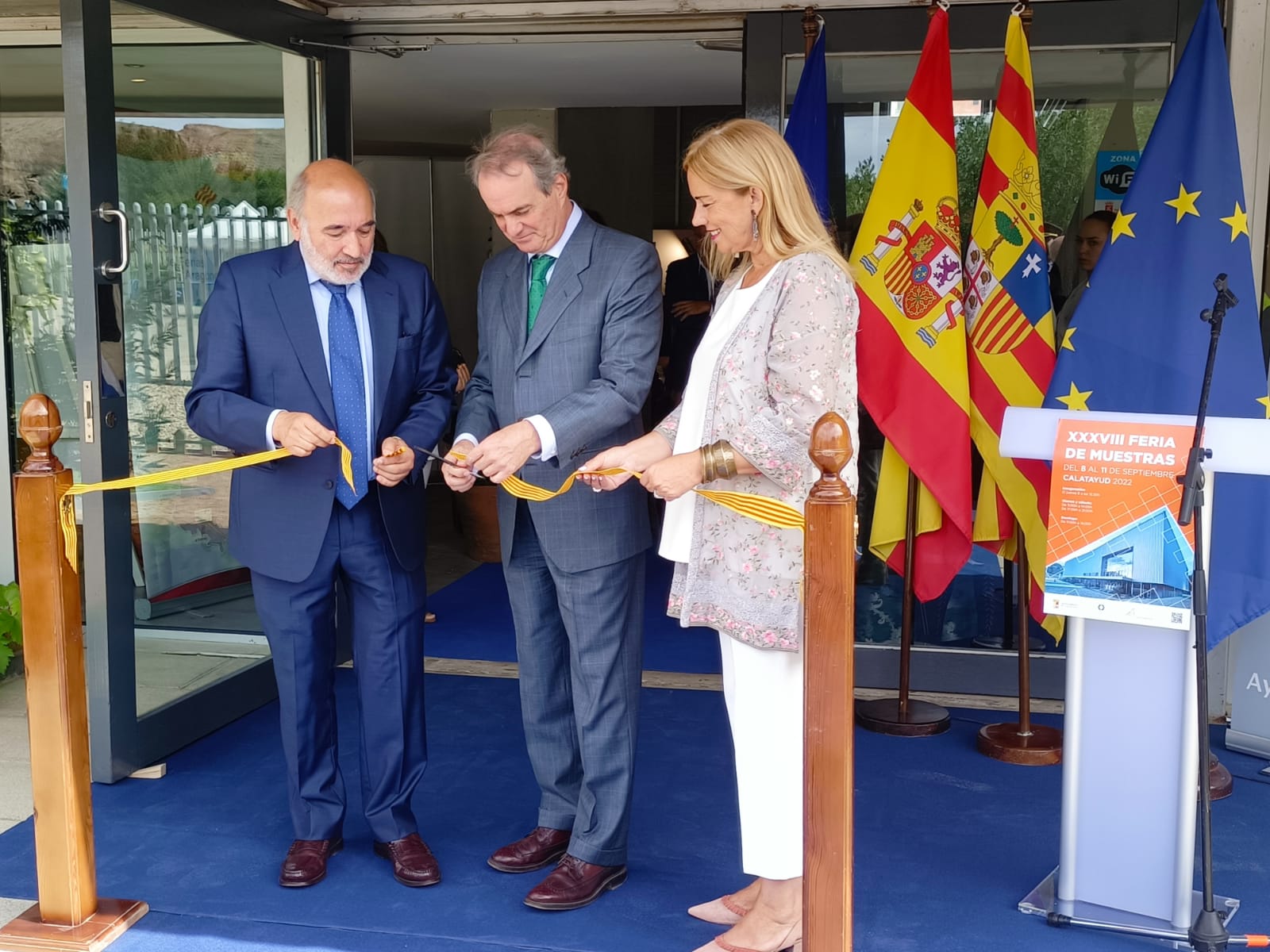 El presidente de Cámara Zaragoza inaugura la Feria de Calatayud