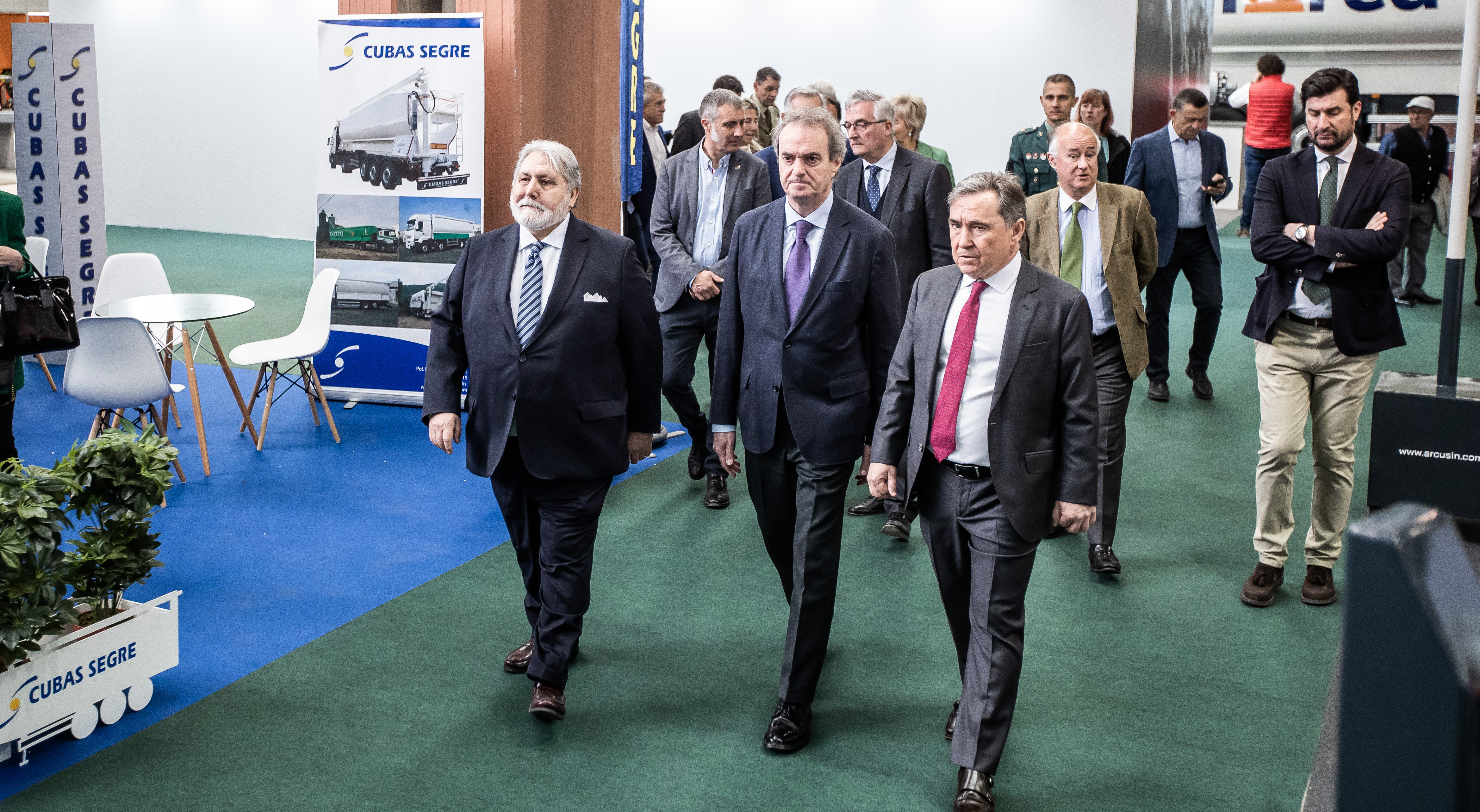 El presidente, Jorge Villarroya, asiste a la inauguración de Figan