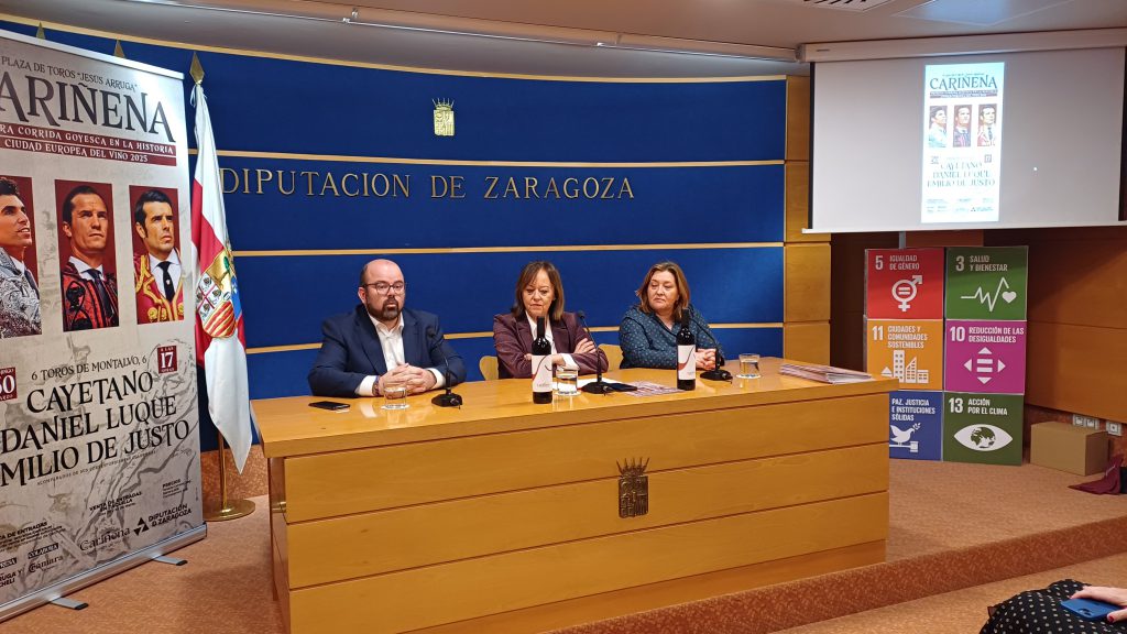La Cámara colabora en la organización de una corrida goyesca para celebrar la designación de Cariñena como Ciudad Europea del Vino