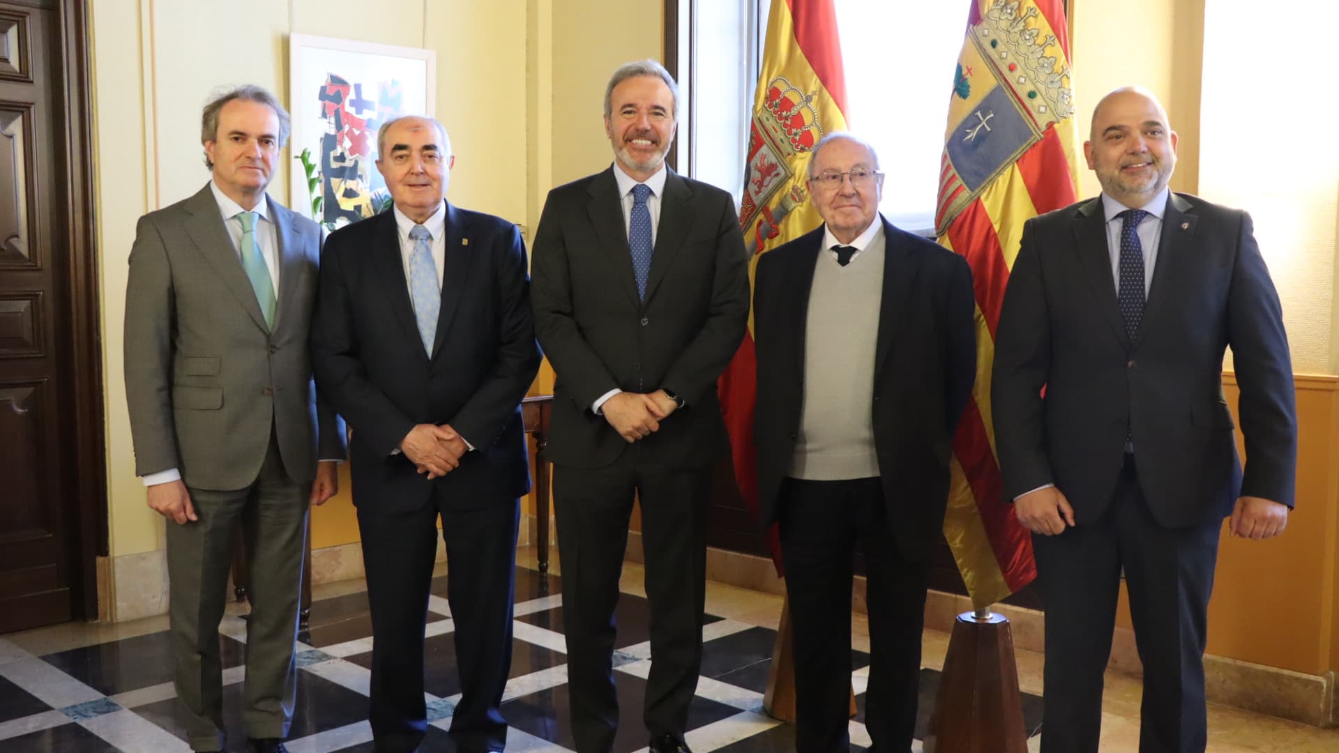 Encuentro estratégico para reforzar la colaboración entre las Cámaras de Comercio de Aragón, la Cámara de España y el Gobierno de Aragón