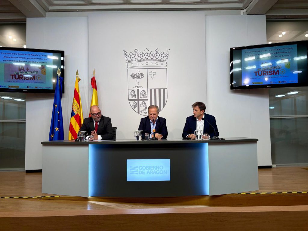 El Gobierno de Aragón y las Cámaras de Comercio presentan un ambicioso programa de competencias digitales para el sector turístico