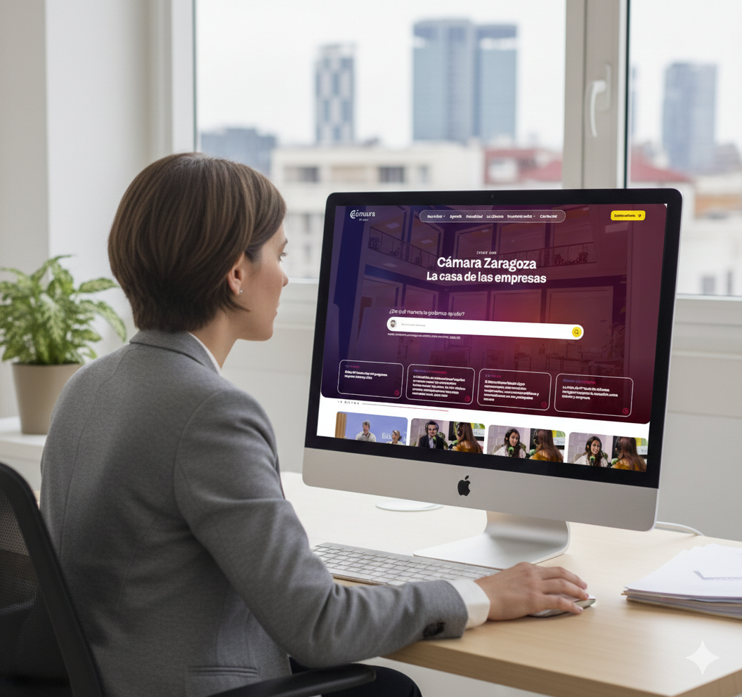 Cámara Zaragoza estrena nueva página web, centrada en el usuario y con inteligencia artificial