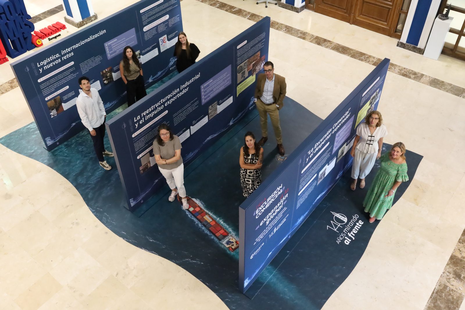 Cámara Zaragoza inaugura la exposición ‘De la excursión comercial a la expansión global’ y la Semana de la Internacionalización